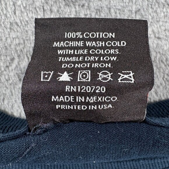 The Hundreds Adam Bomb Men L Shirt Navy Blue Graphic Streetwear Cartoon Bomb VTG - Picture 5 of 7